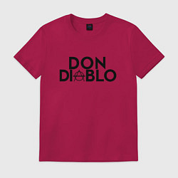 Футболка хлопковая мужская Don Diablo, цвет: маджента
