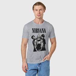 Футболка хлопковая мужская Nirvana Group, цвет: меланж — фото 2
