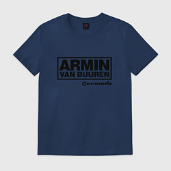 Футболка хлопковая мужская Armin van Buuren, цвет: тёмно-синий