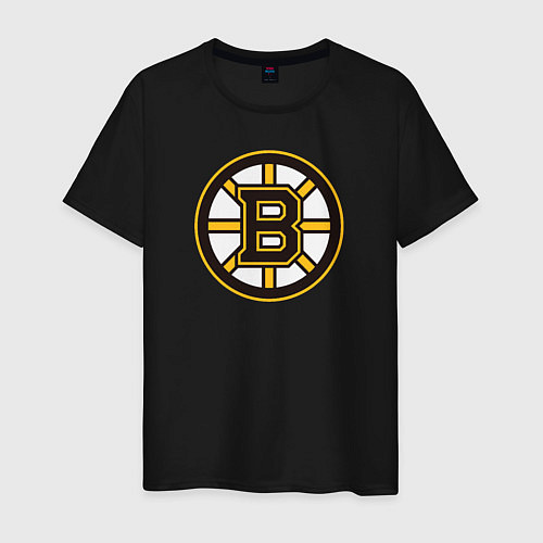 Мужская футболка Boston Bruins / Черный – фото 1