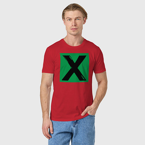 Мужская футболка Ed Sheeran X / Красный – фото 3