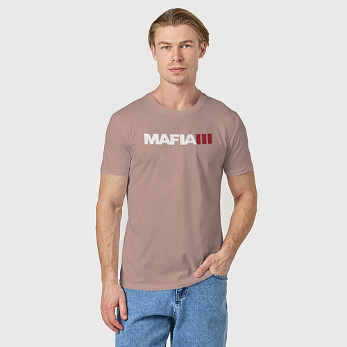 Мужская футболка Mafia III / Пыльно-розовый – фото 3