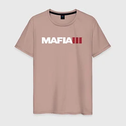 Футболка хлопковая мужская Mafia III, цвет: пыльно-розовый