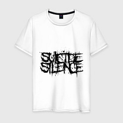 Футболка хлопковая мужская Suicide Silence: Venom, цвет: белый