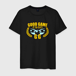 Футболка хлопковая мужская CS:GO Good Game, цвет: черный