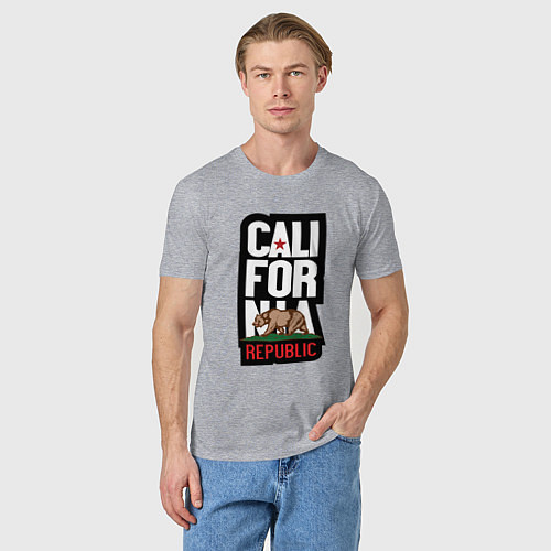 Мужская футболка CALIFORNIA REPUBLIC / Меланж – фото 3