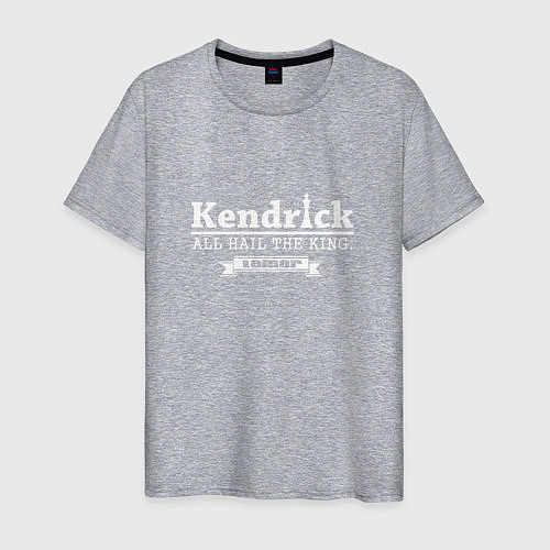 Мужская футболка Kendrick Lamar: The King / Меланж – фото 1