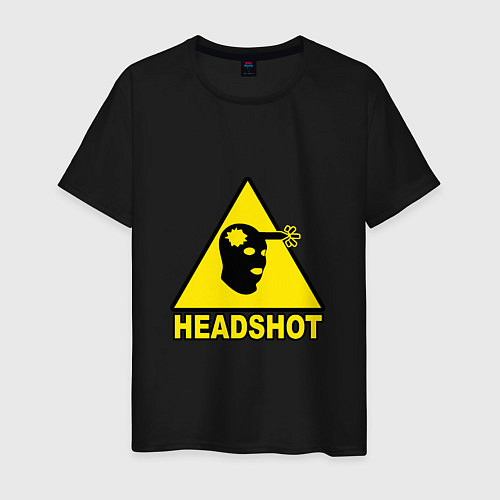 Мужская футболка Headshot CS:GO / Черный – фото 1