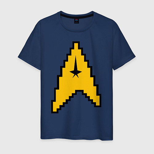 Мужская футболка Star Trek: 8 bit / Тёмно-синий – фото 1