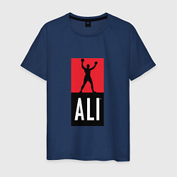 Футболка хлопковая мужская Ali by boxcluber, цвет: тёмно-синий