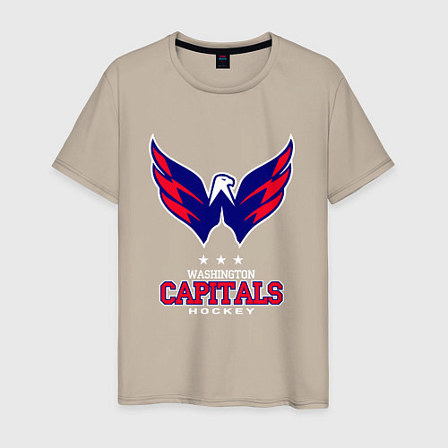 Мужская футболка Washington Capitals / Миндальный – фото 1
