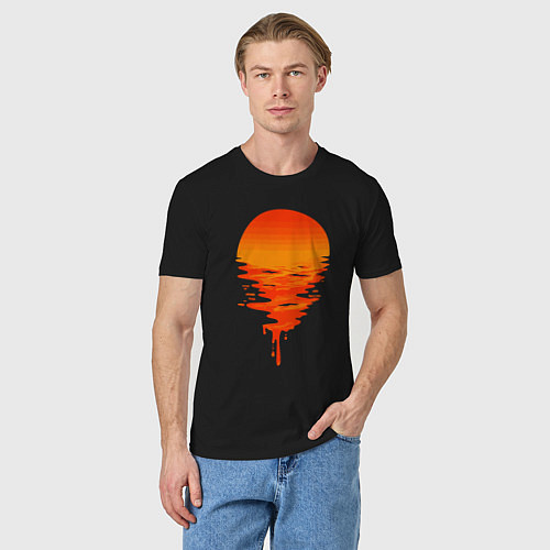 Мужская футболка Sunset / Черный – фото 3