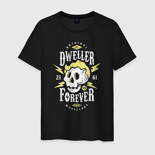 Мужская футболка Dweller Forever / Черный – фото 1