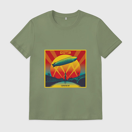 Мужская футболка Led Zeppelin / Авокадо – фото 1