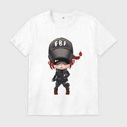 Футболка хлопковая мужская Ash, цвет: белый