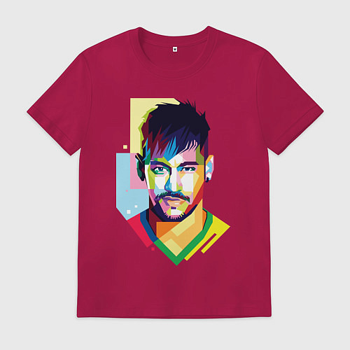 Мужская футболка Neymar: fun-art / Маджента – фото 1