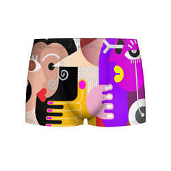 Трусы-боксеры мужские Abstract-women, цвет: 3D-принт
