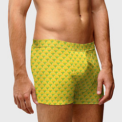 Трусы-боксеры мужские Текстура лимон-лайм, цвет: 3D-принт — фото 2