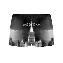 Трусы-боксеры мужские Москва, МГУ, цвет: 3D-принт