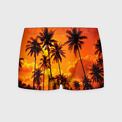 Мужские трусы Таиланд - пальмы на закате