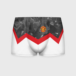 Трусы-боксеры мужские Man United FC: Grey Polygons, цвет: 3D-принт