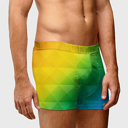 Трусы-боксеры мужские Colored wall, цвет: 3D-принт — фото 2