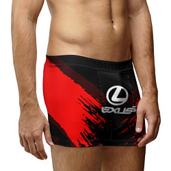 Трусы-боксеры мужские Lexus: Red Anger, цвет: 3D-принт — фото 2