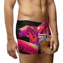 Трусы-боксеры мужские MUSE: Neon Colours, цвет: 3D-принт — фото 2