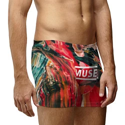Трусы-боксеры мужские MUSE: Red Colours, цвет: 3D-принт — фото 2