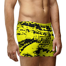 Трусы-боксеры мужские PUBG: Yellow Stained, цвет: 3D-принт — фото 2