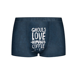 Трусы-боксеры мужские Ghouls Love Coffee, цвет: 3D-принт