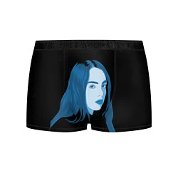 Трусы-боксеры мужские Billie Eilish: Blue Style, цвет: 3D-принт