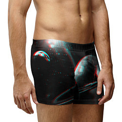 Трусы-боксеры мужские Cosmos Glitch, цвет: 3D-принт — фото 2