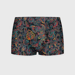 Мужские трусы Узор пейсли на черном