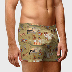 Трусы-боксеры мужские Египетские фрески, цвет: 3D-принт — фото 2