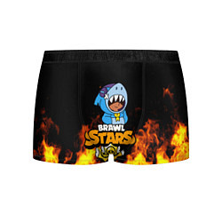 Трусы-боксеры мужские BRAWL STARS LEON SHARK, цвет: 3D-принт
