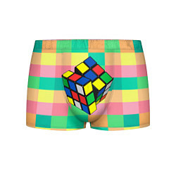 Трусы-боксеры мужские Кубик Рубика, цвет: 3D-принт