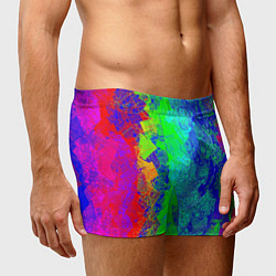 Трусы-боксеры мужские Красочная текстура, цвет: 3D-принт — фото 2