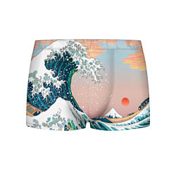 Трусы-боксеры мужские Большая волна в канагаве, цвет: 3D-принт