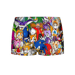 Трусы-боксеры мужские Sonic, цвет: 3D-принт
