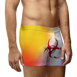 Трусы-боксеры мужские Biohazard, цвет: 3D-принт — фото 2