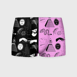 Трусы-боксеры мужские Руки, статуи, цвет: 3D-принт