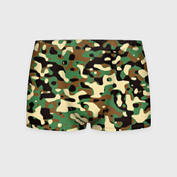 Трусы-боксеры мужские Камуфляж, цвет: 3D-принт