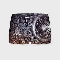 Трусы-боксеры мужские СТИМПАНК МЕТАЛ, цвет: 3D-принт