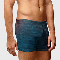 Трусы-боксеры мужские Texture Blue Ripples, цвет: 3D-принт — фото 2