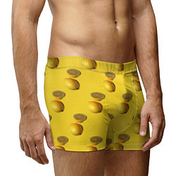 Трусы-боксеры мужские Летние лимоны, цвет: 3D-принт — фото 2