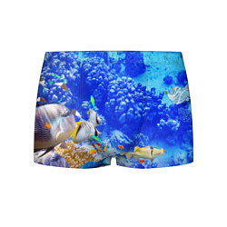 Трусы-боксеры мужские Морской мир, цвет: 3D-принт