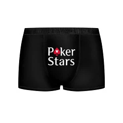 Трусы-боксеры мужские Poker Stars, цвет: 3D-принт