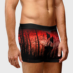 Трусы-боксеры мужские Сиреноголовый Кровавый Лес, цвет: 3D-принт — фото 2
