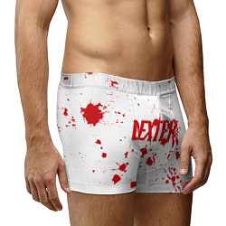 Трусы-боксеры мужские Dexter logo Декстер брызги крови, цвет: 3D-принт — фото 2